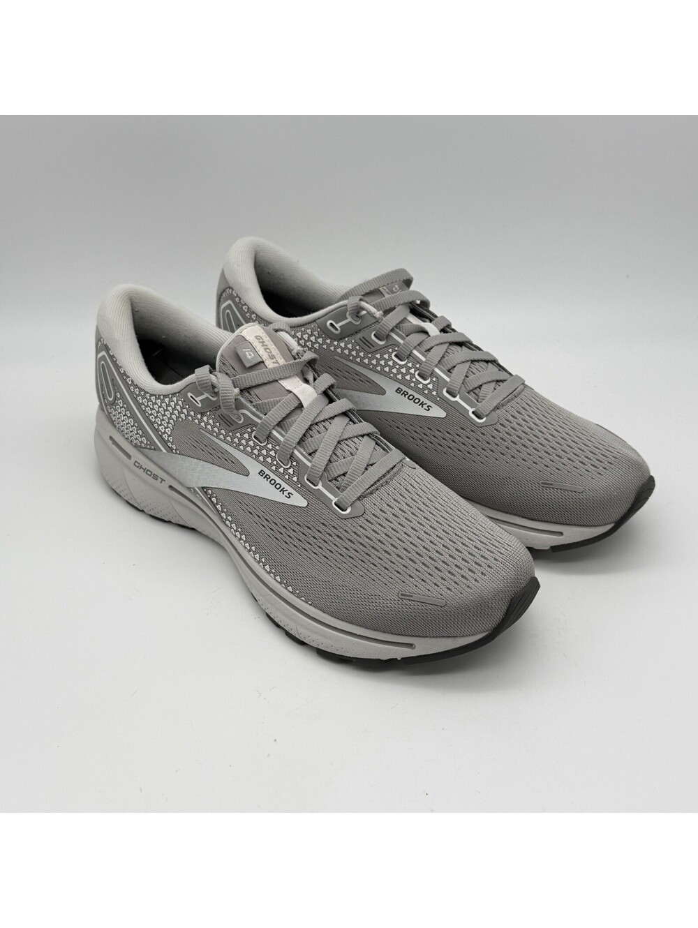 Brooks Ghost 14 Womens Size 9 Wide D Gray Running Shoes Sneakers 1203561D089